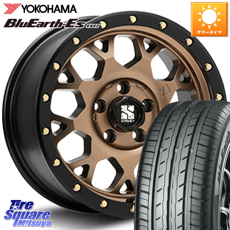 YOKOHAMA R2472 BluEarth-Es ES32 ヨコハマ 225/50R17MLJ XJ04 XTREME-J エクストリームJ マットブロンズ ホイール 17インチ 17X7.0J 42 5穴 114.3 WRX-S4(VBH) マークXジオ エアトレック RX-8 MAZDA WRX S4|タイヤスクエアミツヤ