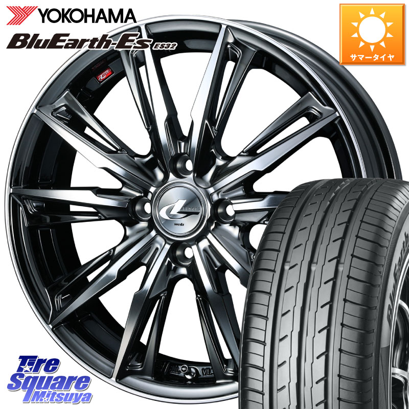 WEDS 【欠品次回05月上旬】 LEONIS レオニス GX ウェッズ ホイール 17インチ 17 X 6.5J +42 4穴 100 YOKOHAMA R6766 BluEarth-Es ES32 ヨコハマ 195/60R17 ライズ ロッキー ガソリン車 4穴
