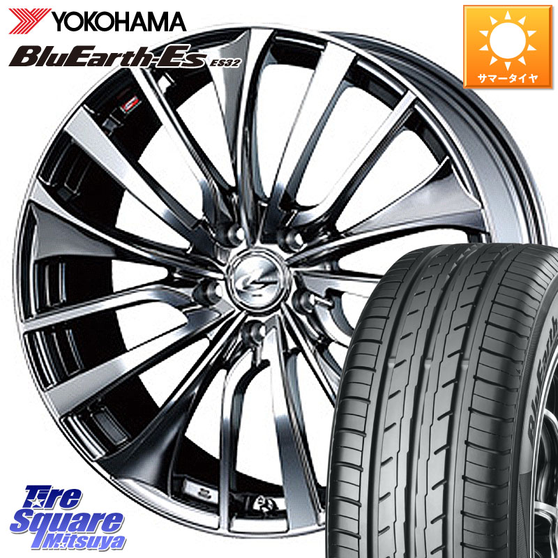 YOKOHAMA R6307 BluEarth-Es ES32 ヨコハマ 245/40R19WEDS 36381 レオニス VT ウェッズ Leonis ホイール 19インチ 19X8.0J 50 5穴 114.3 エスティマハイブリッド エスティマ UX レクサス｜タイヤスクエアミツヤ