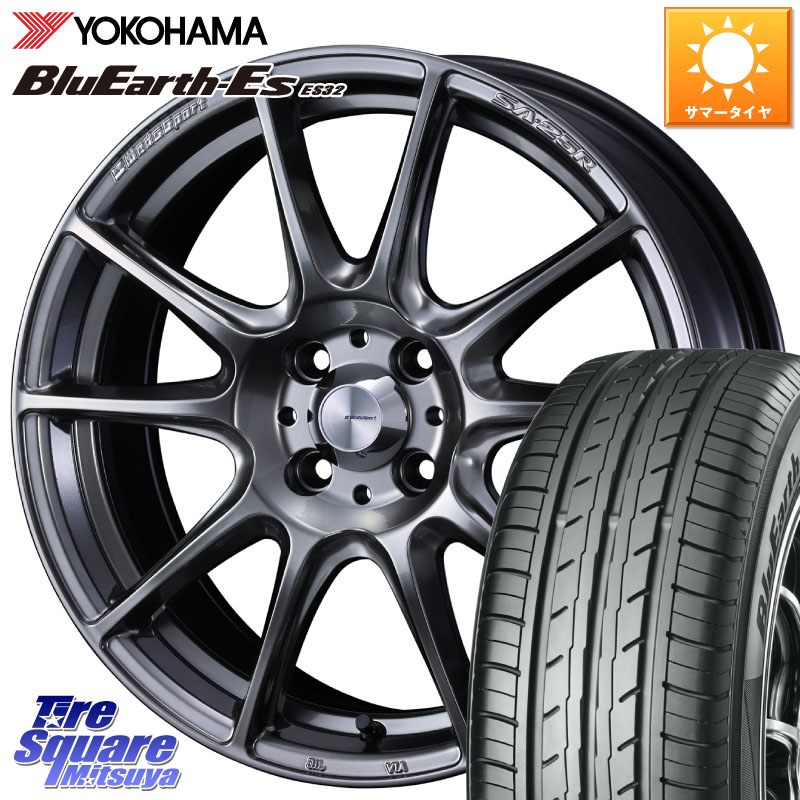 WEDS SA-25R PSB ウェッズ スポーツ ホイール 15インチ 15 X 5.0J(J) +45 4穴 100 YOKOHAMA R6273 BluEarth-Es ES32 ヨコハマ 165/65R15 MAD7Sソリオ・MBD7SデリカD2