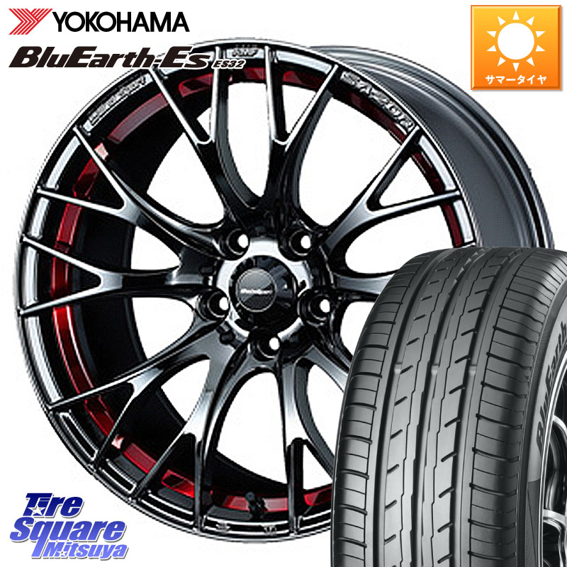 WEDS 72802 SA-20R ウェッズ スポーツ ホイール 18インチ 18 X 8.5J(VAB 4POT) +50 5穴 114.3 YOKOHAMA R6293 BluEarth-Es ES32 ヨコハマ 245/40R18 WRX STI アプライドA-C(ブレンボ4POTキャリパー)対応