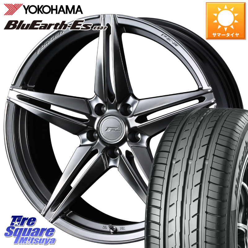 YOKOHAMA R6306 BluEarth-Es ES32 ヨコハマ 215/40R18WEDS F ZERO FZ-3 FZ3 鍛造 FORGED ホイール18インチ エフゼロ 18X7.5J 38 5穴 114.3 リーフ LEAF 日産|タイヤスクエアミツヤ