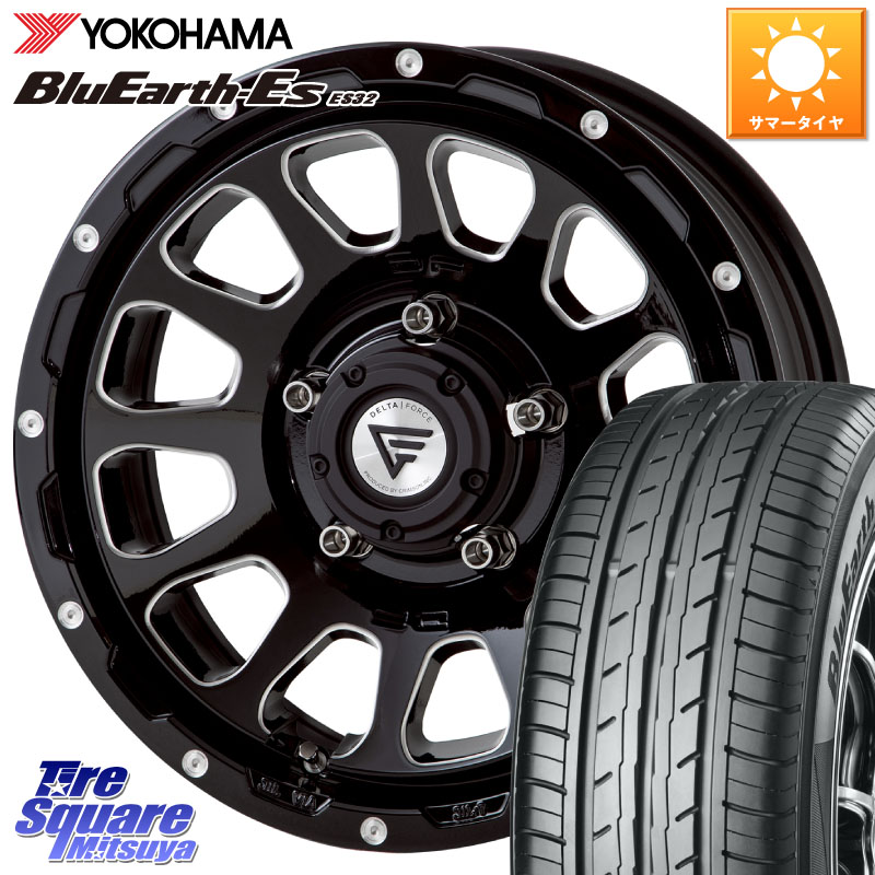 DELTA FORCE デルタフォース オーバル シエラ専用 インセット-5 16インチ 16 X 6.0J +0 5穴 139.7 YOKOHAMA R6302 BluEarth-Es ES32 ヨコハマ 215/65R16 ジムニー専用(要オーバーフェンダー等) ジムニ－シエラ・ノマド(カスタム)
