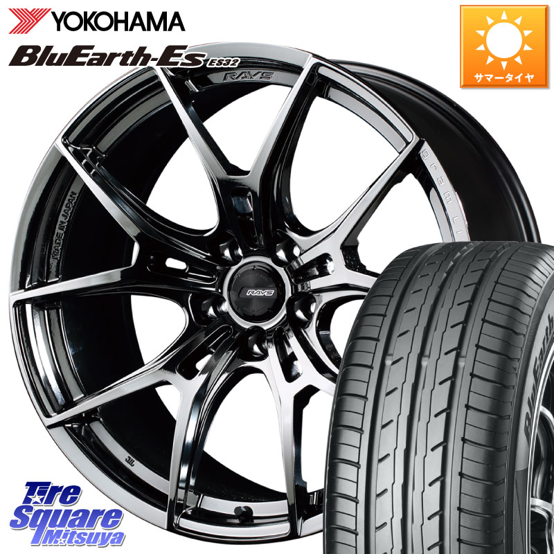 RAYS 【欠品次回6~7月】 レイズ GramLights グラムライツ 57FXZ RBC ホイール 19インチ 19 X 8.0J +45 5穴 114.3 YOKOHAMA R6307 BluEarth-Es ES32 ヨコハマ 245/40R19 50系エスティマ 10系カローラクロス 10系アルファード