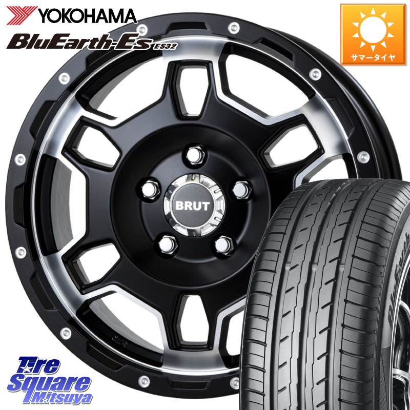 BRUT ブルート BR-66 BR66 ホイール 16インチ 16 X 6.5J +30 5穴 114.3 YOKOHAMA R2455 BluEarth-Es ES32 ヨコハマ 205/55R16