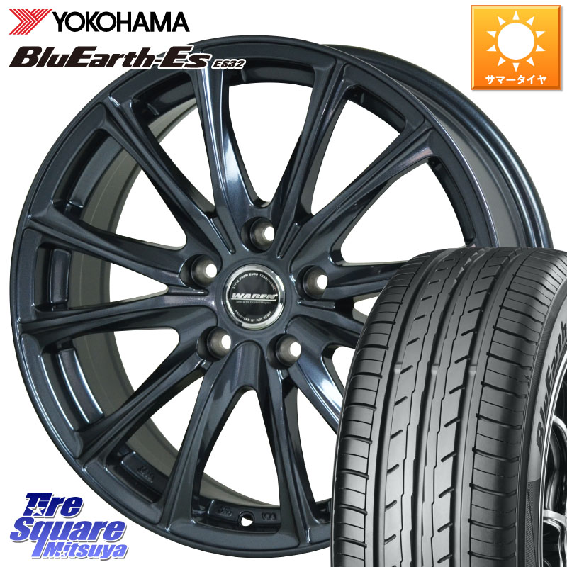 HotStuff WAREN W05 ヴァーレン ホイール15インチ 15 X 6.0J +43 5穴 114.3 YOKOHAMA R2458 BluEarth-Es ES32 ヨコハマ 205/65R15