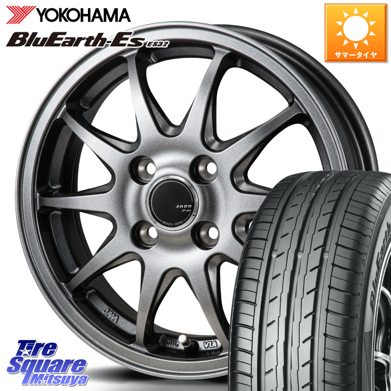 Japan三陽 ZACK JP202 ホイール 4本 14インチ 14 X 5.5J +40 4穴 100 YOKOHAMA R6284 BluEarth-Es ES32 ヨコハマ 185/70R14