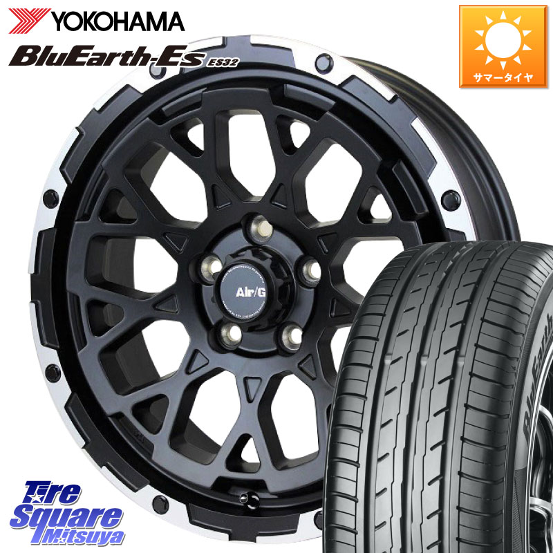 4X4エンジニアリング Air/G Rocks ホイール 4本 16インチ 16 X 7.0J +35 5穴 114.3 YOKOHAMA R2464 BluEarth-Es ES32 ヨコハマ 215/55R16