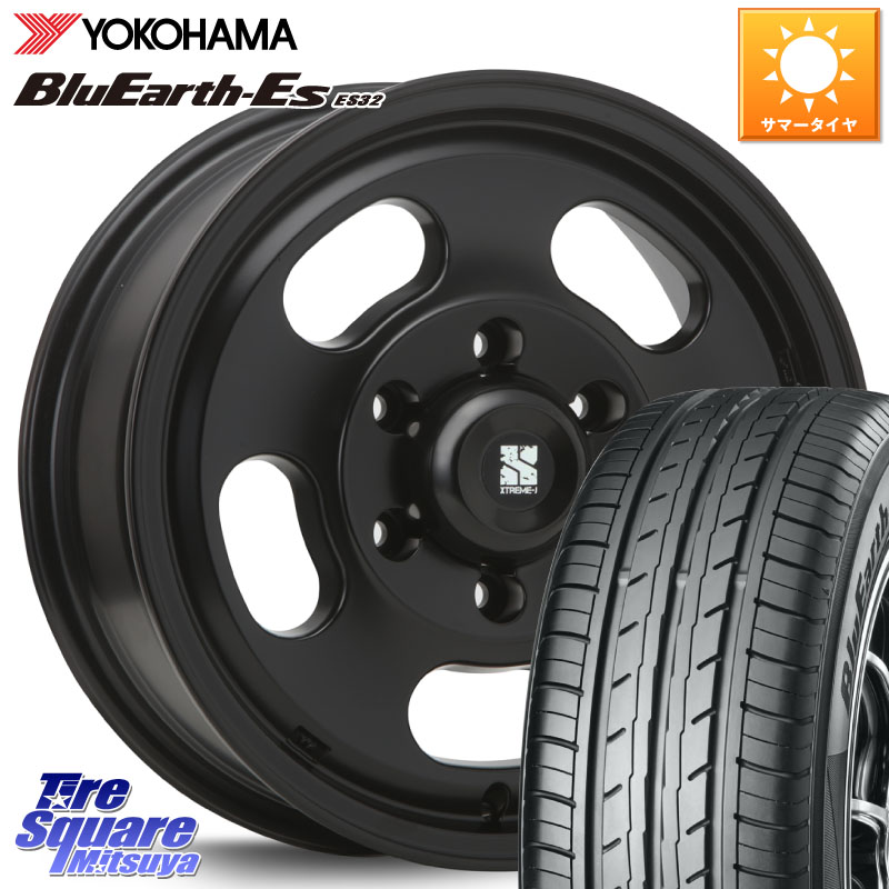 MLJ XTREME-J D SLOT D-SLOT Dスロット サテンブラック ホイール 4本 16インチ 16 X 6.5J +25 6穴 139.7 YOKOHAMA R2467 BluEarth-Es ES32 ヨコハマ 215/60R16