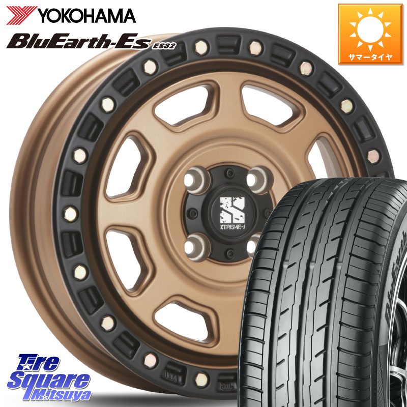 MLJ XJ07 XTREME-J 4H MB エクストリームJ 14インチ 14 X 4.5J +43 4穴 100 YOKOHAMA R2409 BluEarth-Es ES32 ヨコハマ 165/60R14