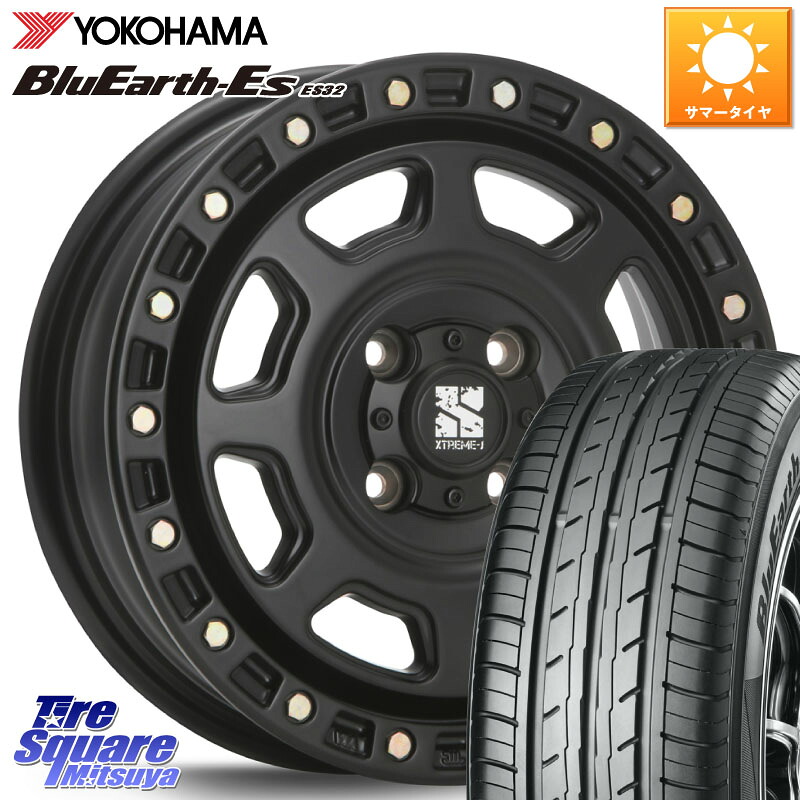 MLJ XJ07 XTREME-J 4H BK エクストリームJ 15インチ 15 X 4.5J +43 4穴 100 YOKOHAMA R6265 BluEarth-Es ES32 ヨコハマ 165/55R15 N-BOX タント スペーシア サクラ 67,031円