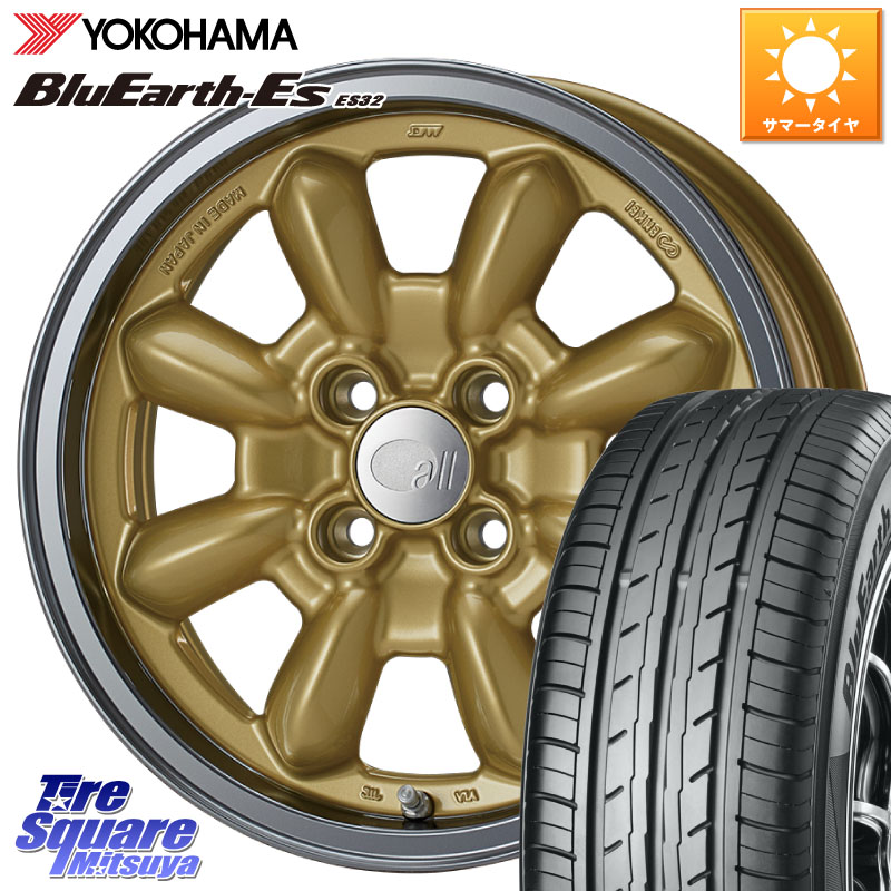 YOKOHAMA R6276 BluEarth-Es ES32 ヨコハマ 185/55R15ENKEI エンケイ ALL EIGHTEEN Classical Spoke 15インチ 15X6.0J 38 4穴 100 700系パッソ ラウム サクシード デミオ DEMIO MAZDA ブーン BOON|タイヤスクエアミツヤ
