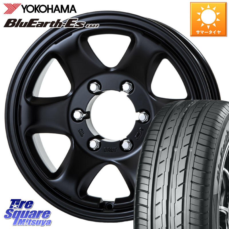 YOKOHAMA R6302 BluEarth-Es ES32 ヨコハマ 215/65R16BRUT ブルート BR-44 BR44 BK ホイール 16インチ 16X6.5J 25 6穴 139.7|タイヤスクエアミツヤ