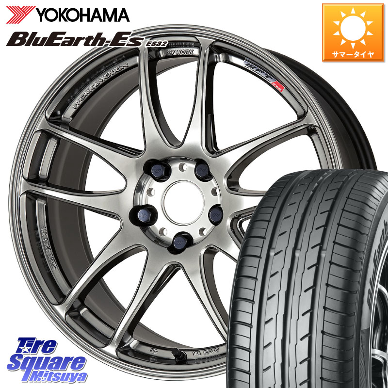 YOKOHAMA R2470 BluEarth-Es ES32 ヨコハマ 225/40R18WORK ワーク EMOTION エモーション CR kiwami 極 18インチ 18X7.5J 53 5穴 114.3 GU系インプレッサ ステップワゴン シビックTypeR|タイヤスクエアミツヤ