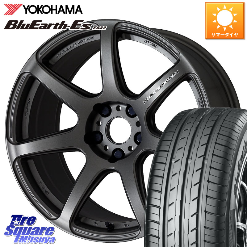 YOKOHAMA R6303 BluEarth-Es ES32 2026年製 在庫● ヨコハマ ブルーアース 225/55R18WORK ワーク EMOTION エモーション T7R MGM 18インチ 18X7.5J 47 5穴 100 レガシー レガシィ アウトバック｜タイヤスクエアミツヤ