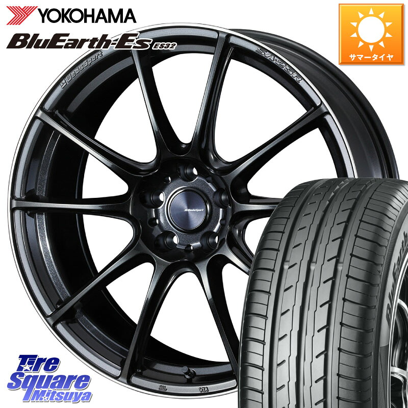 WEDS SA-25R ウェッズ スポーツ ホイール 19インチ 19 X 8.0J +45 5穴 114.3 YOKOHAMA R6307 BluEarth-Es ES32 ヨコハマ 245/40R19 50系エスティマ 10系カローラクロス 10系アルファード