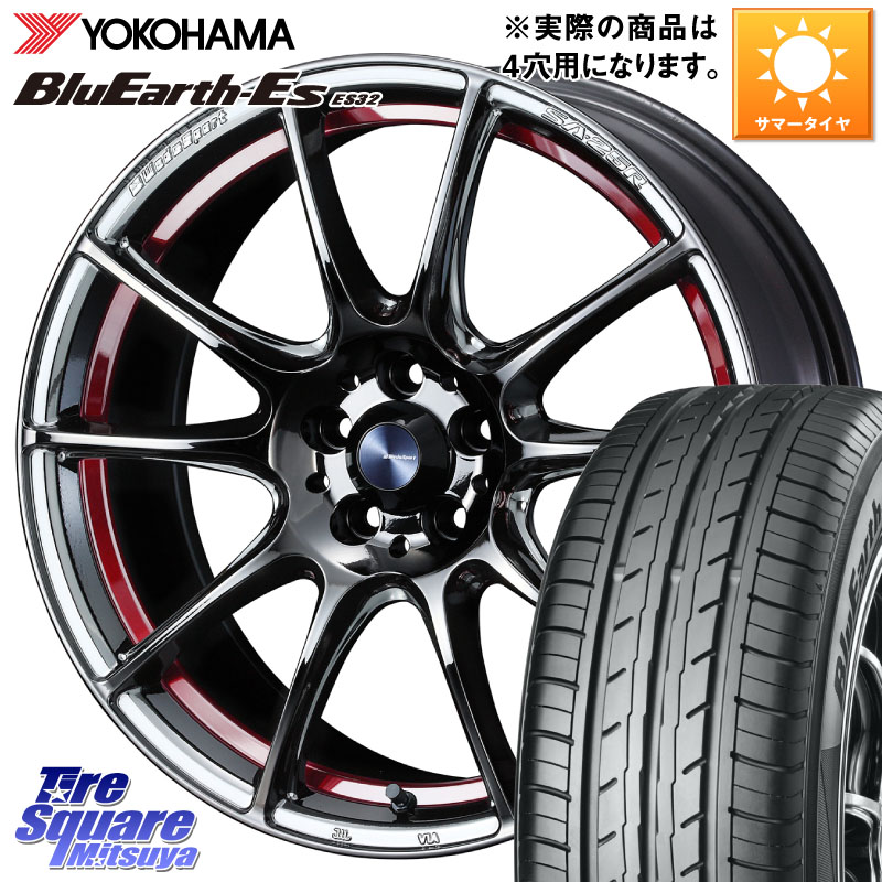 YOKOHAMA R2462 BluEarth-Es ES32 ヨコハマ 215/45R17WEDS WedsSport SA-25R SA25R ウェッズ スポーツ ホイール 17インチ 17X7.0J 43 4穴 100 MAZDA2 カローラフィールダー|タイヤスクエアミツヤ
