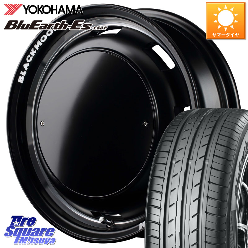 YOKOHAMA R6256 BluEarth-Es ES32 ヨコハマ 155/55R14MANARAY MID Garcia CISCO BLACKMOON EDITION 14インチ 14X4.5J 45 4穴 100 オッティ OTTI 日産 ザッツ｜タイヤスクエアミツヤ