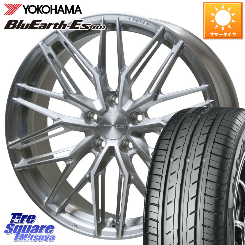 HotStuff TSF-03 BRS トラフィックスターフォージド 19インチ 19 X 8.0J +42 5穴 114.3 YOKOHAMA R6307 BluEarth-Es ES32 ヨコハマ 245/40R19 10系カローラクロス