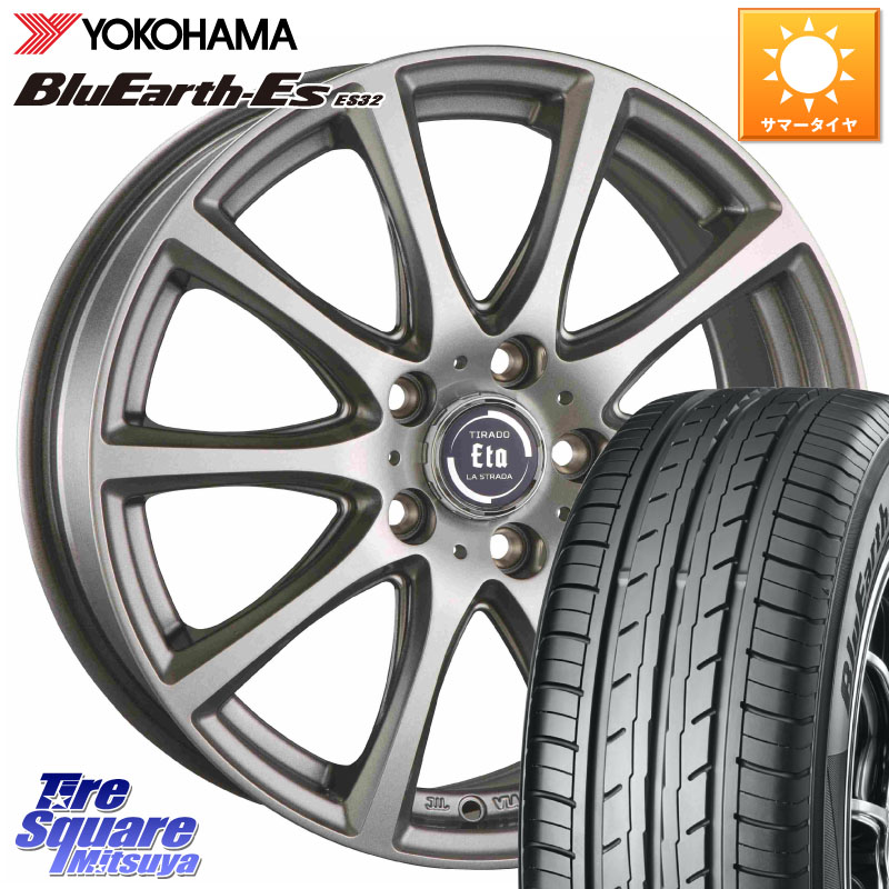 阿部商会 ティラード イータ 16 X 6.5J +38 5穴 114.3 YOKOHAMA R6286 BluEarth-Es ES32 ヨコハマ 195/65R16 60系プリウス