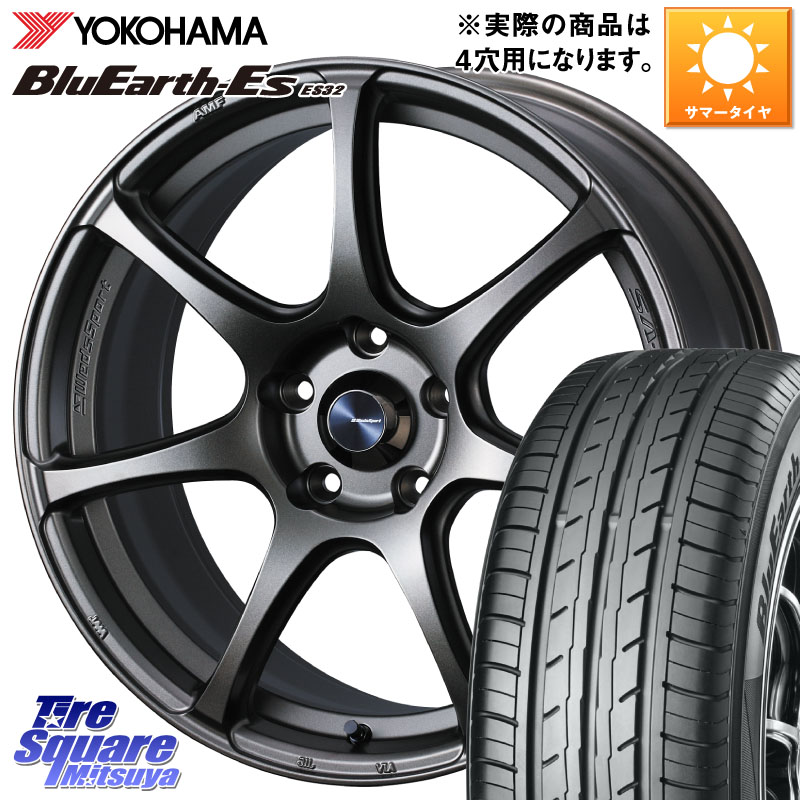 WEDS 73995 ウェッズ スポーツ SA75R SA-75R 17インチ 17 X 6.5J +42 4穴 100 YOKOHAMA R2462 BluEarth-Es ES32 ヨコハマ 215/45R17