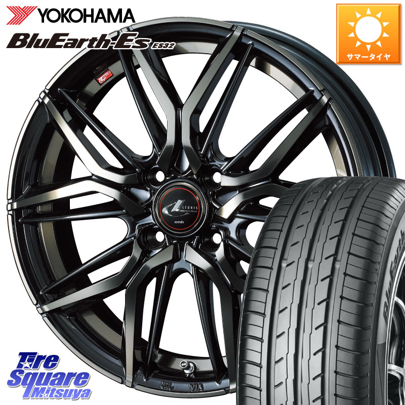 WEDS 40778 レオニス LEONIS LM PBMCTI 15インチ 15 X 5.5J +50 4穴 100 YOKOHAMA R2439 BluEarth-Es ES32 ヨコハマ 195/55R15