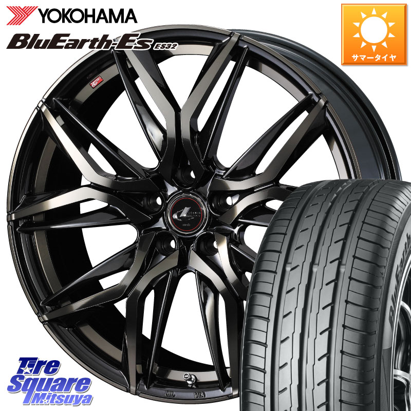 WEDS 41100 レオニス LEONIS LM PBMCTI ホイール 16インチ 16 X 6.5J +42 5穴 100 YOKOHAMA R2460 BluEarth-Es ES32 ヨコハマ 205/65R16