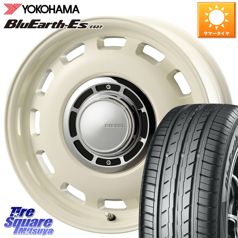 コスミック クロスブラッド DIESEL ホワイト ディーゼル ホイール 15インチ 15 X 6.0J +42 5穴 100 YOKOHAMA R6279 BluEarth-Es ES32 ヨコハマ 175/65R15