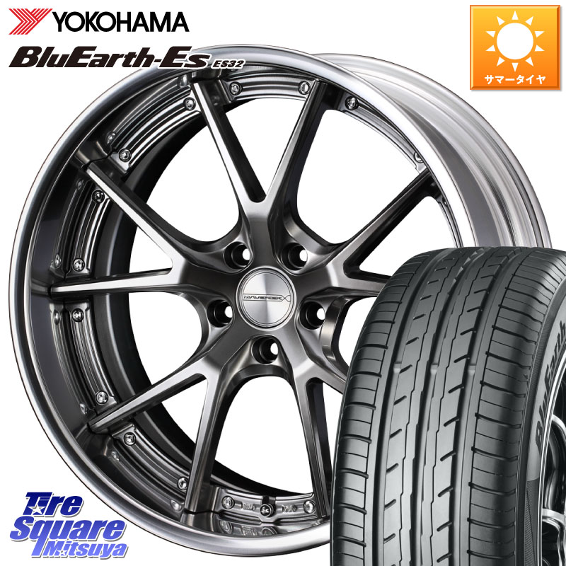 WEDS MAVERICK 905S PS S-LoDisk 19インチ 2ピース 19 X 8.5J +44 5穴 114.3 YOKOHAMA R6307 BluEarth-Es ES32 ヨコハマ 245/40R19