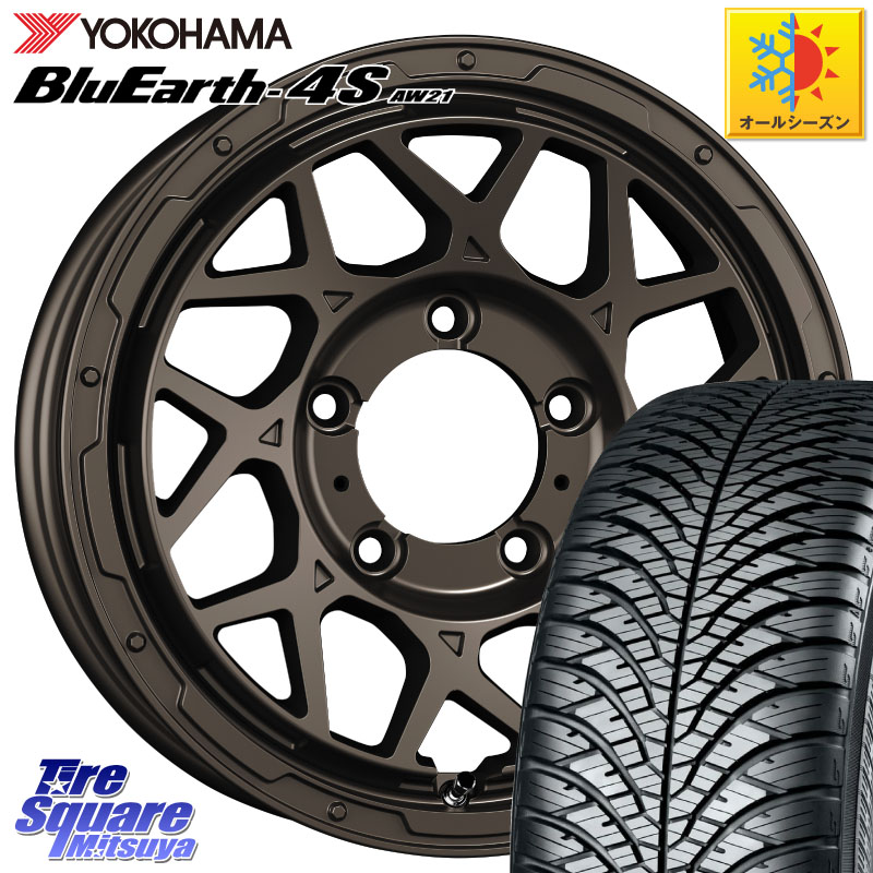 YOKOHAMA R7616 BluEarth-4S AW21 オールシーズンタイヤ ヨコハマ 215/70R16 SUPER STAR LODIO DRIVE ロディオドライブ 8M MONO モノ 16 X 5.5J +20 5穴 139.7 ジムニー専用(要オーバーフェンダー等)