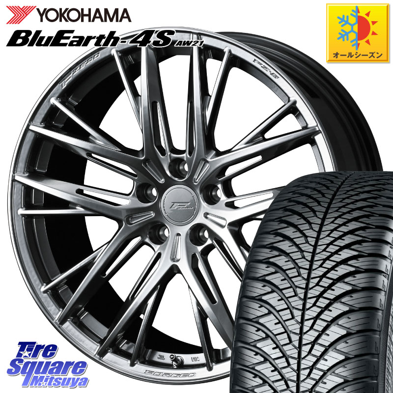 YOKOHAMA R7618 BluEarth-4S AW21 オールシーズンタイヤ ヨコハマ 235/45R18 WEDS F ZERO FZ-5 FZ5 鍛造 FORGED ホイール 18インチ エフゼロ 18 X 8.0J(M14B) +43 5穴 114.3 レクサスIS 30系後期 187,990円
