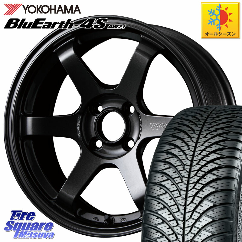 YOKOHAMA R3318 BluEarth-4S AW21 オールシーズンタイヤ ヨコハマ 195/65R15 RAYS 【欠品次回10~11月】 VOLK RACING TE37 SONIC TE37 ソニック ホイール 15インチ 15 X 6.0J +42 4穴 100 E13オーラ