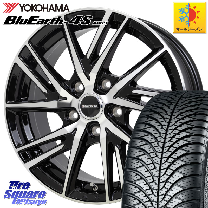 YOKOHAMA R4438 BluEarth-4S AW21 オールシーズンタイヤ ヨコハマ 235/60R18 HotStuff ラフィット LW06-2 LW-06-2 ホイール 18インチ 18 X 7.0J(M14B) +38 5穴 114.3 クラウンスポーツ・エステート ハイブリッドZ