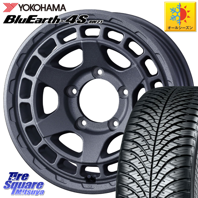 YOKOHAMA R3328 BluEarth-4S AW21 オールシーズンタイヤ ヨコハマ 215/65R16 WEDS MUDVANCE X TYPE S ホイール 16インチ マッドヴァンス 16 X 5.5J +22 5穴 139.7 ジムニー専用(要オーバーフェンダー等)