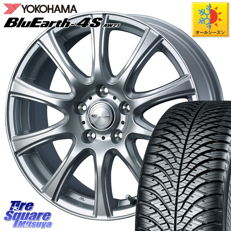 YOKOHAMA R3327 BluEarth-4S AW21 オールシーズンタイヤ ヨコハマ 195/55R16WEDS LAUFBAHN 在庫● ホイール 16インチ 16X6.5J 47 5穴 100 10系シエンタ プレミオ アリオン｜タイヤスクエアミツヤ