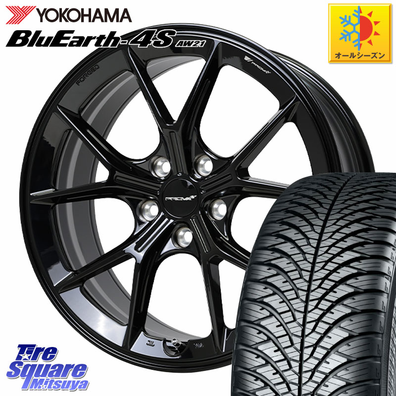 YOKOHAMA R5427 BluEarth-4S AW21 オールシーズンタイヤ ヨコハマ 245/40R18 HotStuff PROVA RAFFINATO プローバ ラフィナート スバル車専用 鍛造ホイール 18インチ 18 X 8.5J(VAB 6POT) +42 5穴 114.3