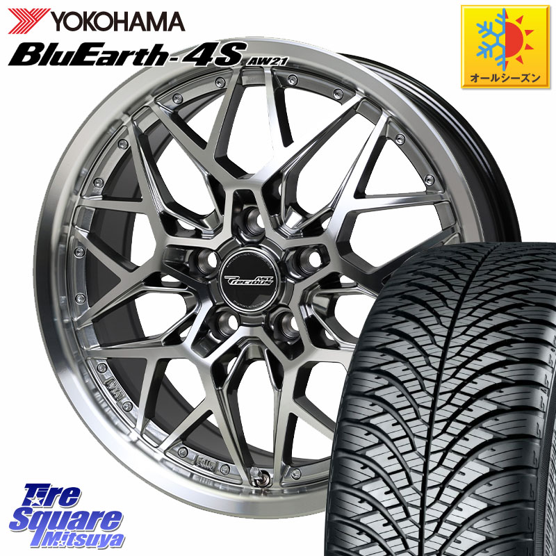 YOKOHAMA R4452 BluEarth-4S AW21 オールシーズンタイヤ ヨコハマ 225/55R17 HotStuff プレシャス Precious AST M5 ホイール 17インチ 17 X 7.0J +38 5穴 114.3 10系アルファード 101,206円
