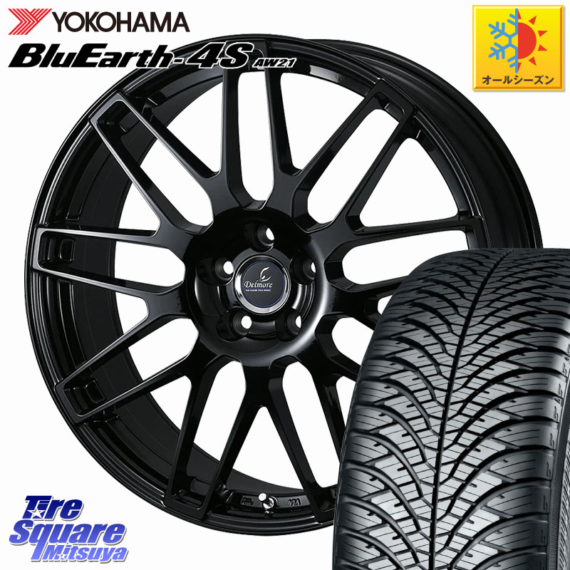 YOKOHAMA R4440 BluEarth-4S AW21 オールシーズンタイヤ ヨコハマ 225/60R18WEDS Delmore LC.S M14 DSNS仕様(レクサス・トヨタ専用) ホイール 18インチ 18X7.5J(M14B) 36 5穴 114.3 クラウンクロスオーバー|タイヤスクエアミツヤ