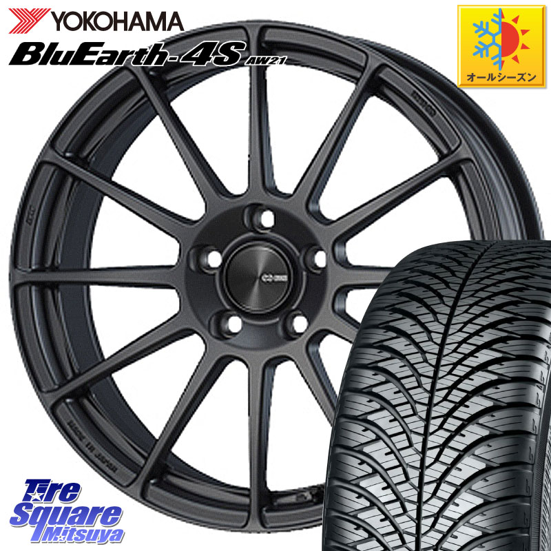 YOKOHAMA R4449 BluEarth-4S AW21 オールシーズンタイヤ ヨコハマ 225/60R17 ENKEI エンケイ PerformanceLine PF03 (MD) ホイール 17 X 7.0J +48 5穴 114.3 E52エルグランド ZR-V レヴォーグレイバック SL系フォレスター SK系フォレスター
