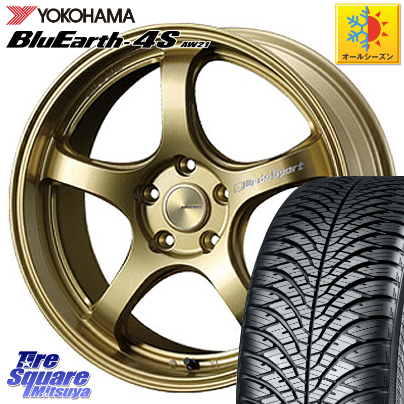 YOKOHAMA R8976 BluEarth-4S AW21 オールシーズンタイヤ ヨコハマ 215/45R18 WEDS 72823 RN-05M ウェッズ スポーツ ホイール 18インチ 18 X 7.5J +45 5穴 114.3 プリウスアルファ