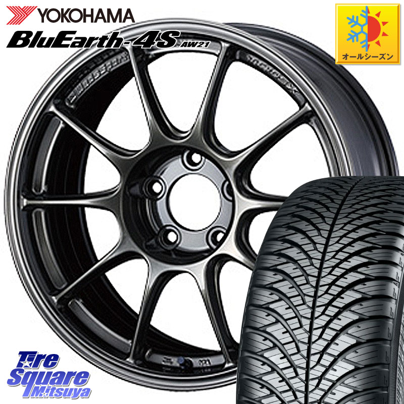 YOKOHAMA R7610 BluEarth-4S AW21 オールシーズンタイヤ ヨコハマ 225/45R18WEDS 【欠品次回09月下旬】 WedsSport TC-105X TC105X ウェッズ スポーツ ホイール 18インチ 18X8.0J 45 5穴 114.3 90系ノア/ヴォクシー RP6~8ステップワゴン ZE1リーフ プリウスアルファ|タイヤスクエアミツヤ