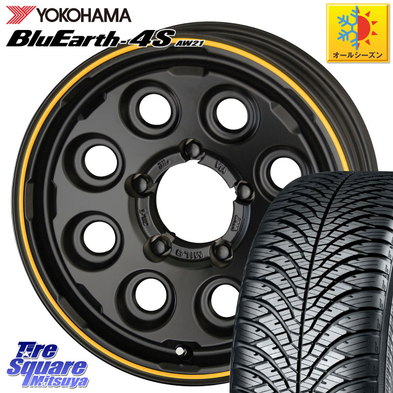 YOKOHAMA R3328 BluEarth-4S AW21 オールシーズンタイヤ ヨコハマ 215/65R16KYOHO PPX MIL:8 ホイール 16インチ ミルエイト 16X5.5J 20 5穴 139.7 ジムニー専用(要オーバーフェンダー等) AZオフロード カスタムサイズ｜タイヤスクエアミツヤ 91,850円