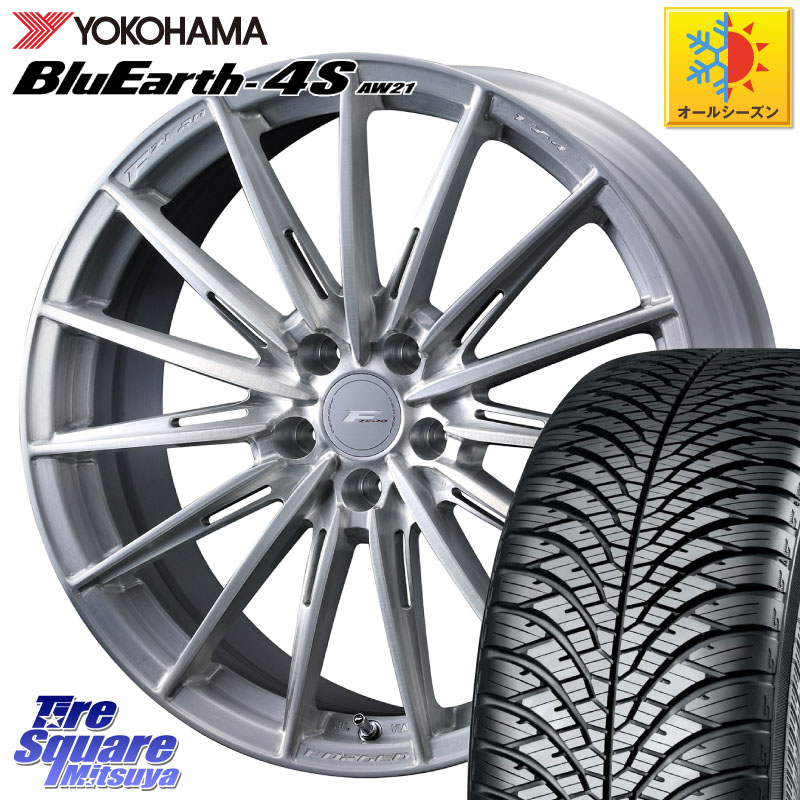YOKOHAMA R4442 BluEarth-4S AW21 オールシーズンタイヤ ヨコハマ 235/55R19WEDS F ZERO FZ4 FZ-4 鍛造 FORGED 19インチ エフゼロ 19X8.0J(M14B) 35 5穴 114.3 レクサスNX20系 クラウンスポーツ｜タイヤスクエアミツヤ