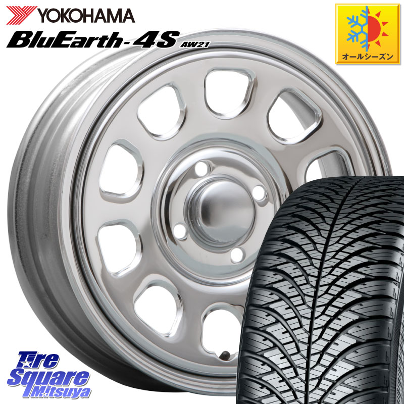 YOKOHAMA R4423 BluEarth-4S AW21 オールシーズンタイヤ ヨコハマ 175/65R14 MLJ デイトナ SS DAYTONA SS CR 4H 14インチ 14 X 5.0J +42 4穴 100
