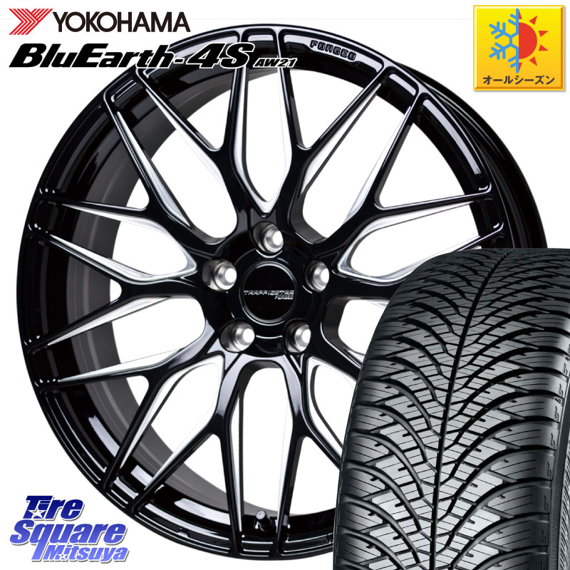 YOKOHAMA R8982 BluEarth-4S AW21 オールシーズンタイヤ ヨコハマ 235/55R20 HotStuff TSF-01 BK/MP トラフィックスターフォージド 20インチ 20 X 8.5J +38 5穴 114.3
