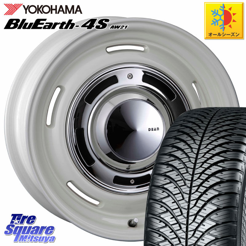 YOKOHAMA R9622 BluEarth-4S AW21 オールシーズンタイヤ ヨコハマ 205/65R16CRIMSON ディーン クロスカントリー ホワイト 16インチ 16X6.5J 32 5穴 114.3 10系アルファード|タイヤスクエアミツヤ