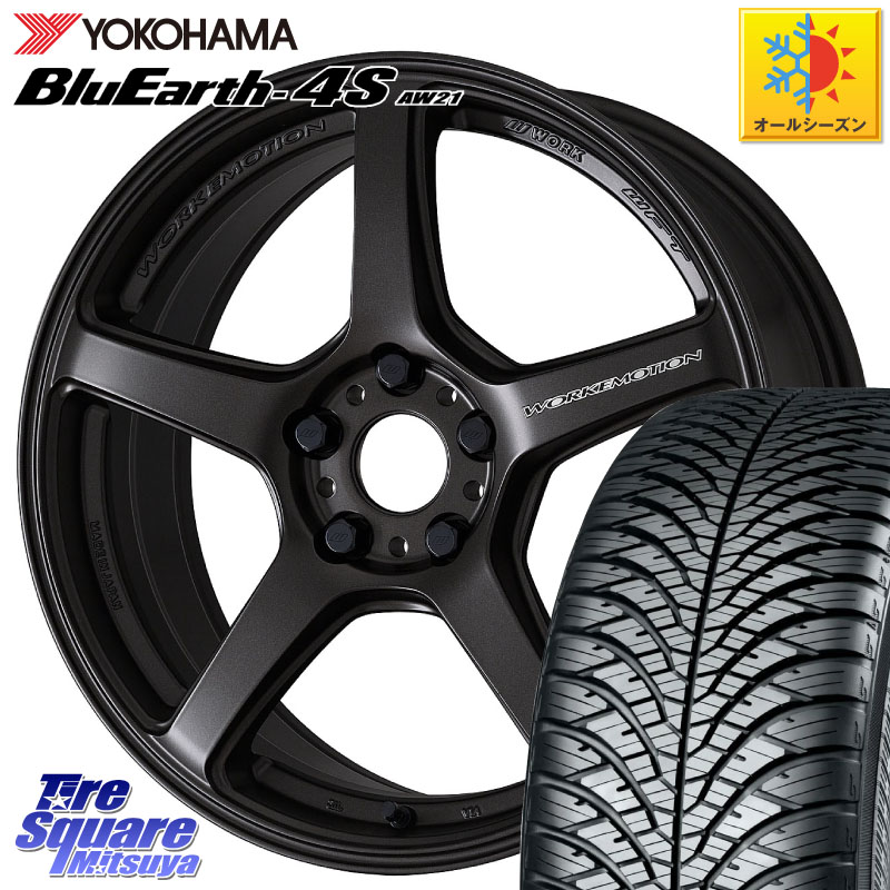 YOKOHAMA R5422 BluEarth-4S AW21 オールシーズンタイヤ ヨコハマ 235/55R18 WORK ワーク EMOTION エモーション T5R 18インチ 18 X 8.5J +35 5穴 114.3