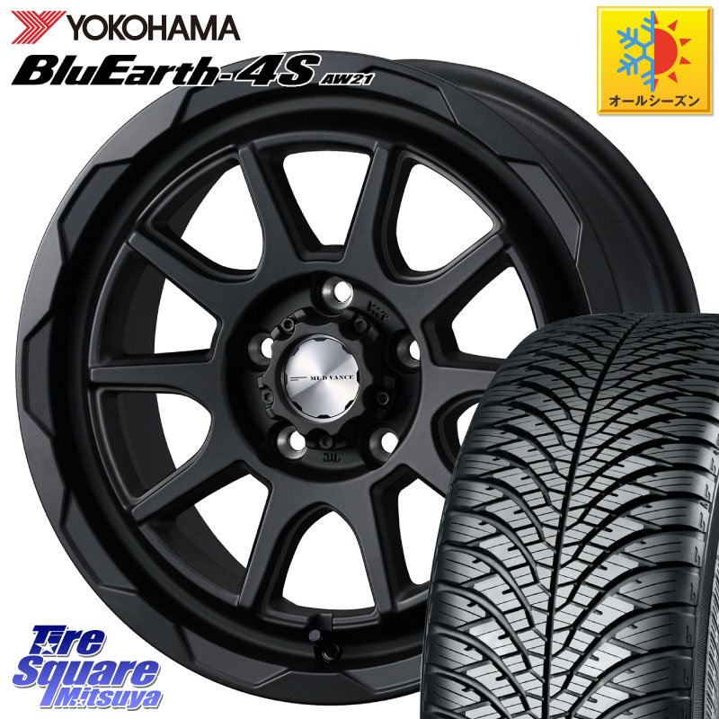 YOKOHAMA R3321 BluEarth-4S AW21 オールシーズンタイヤ ヨコハマ 205/60R16WEDS マッドヴァンス06 MUD VANCE 06 ホイール 16インチ 16X6.0J 40 5穴 100 エクシーガ|タイヤスクエアミツヤ