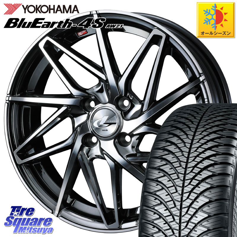 YOKOHAMA R3328 BluEarth-4S AW21 オールシーズンタイヤ ヨコハマ 215/65R16 WEDS 40575 レオニス LEONIS IT 16インチ 16 X 6.0J +42 4穴 100