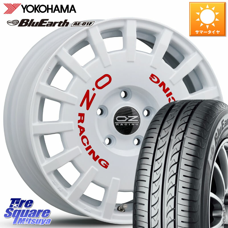 YOKOHAMA F8332 BluEarth AE01F ヨコハマ 215/60R16OZ Rally Racing ラリーレーシング 16インチ 16X7.0J 35 5穴 114.3 マークXジオ クラウンロイヤル クラウンハイブリッド クラウンハイブリッド 220・H20系 クラウン 220系|タイヤスクエアミツヤ